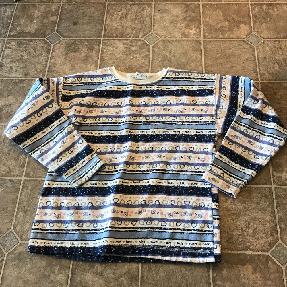 Girls long sleeve striped sweater